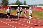 Ashlyn Bland (Gateshead) winning the under-15s 200 metres at the North Eastern Champs, Gateshead.